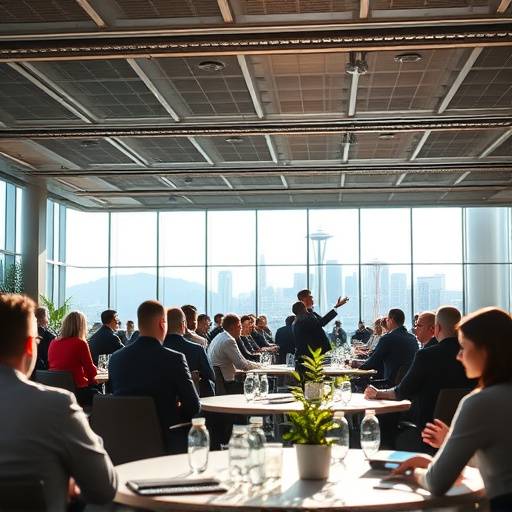 Engaging video capture from a conference on sustainable energy solutions in Seattle.