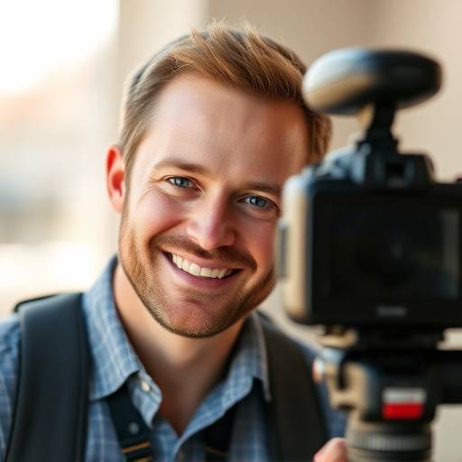 Smiling headshot of Ben Carter, a videographer at Captivating Visions Studio.